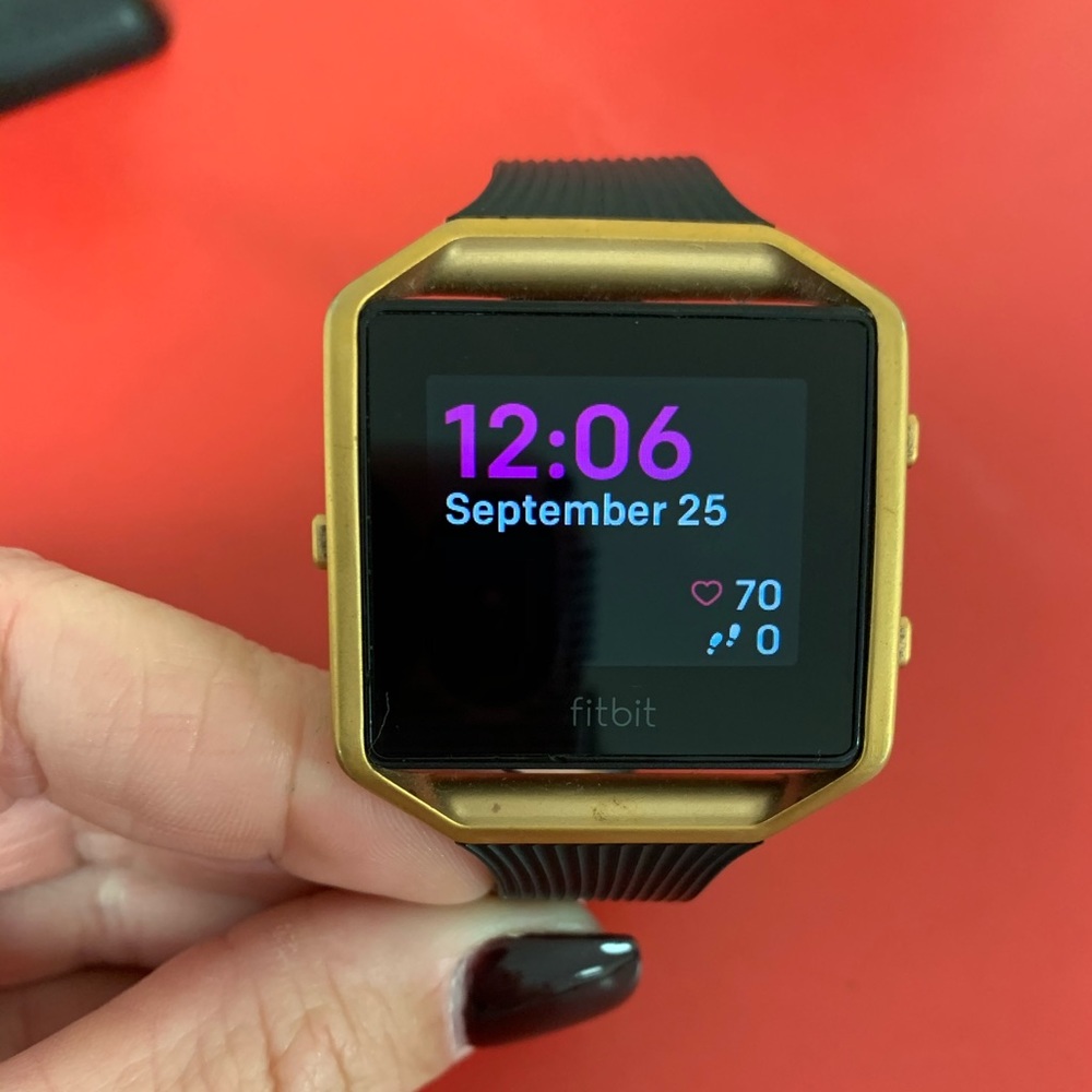 Gold Fitbit Blaze Smart Fitness watch